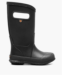 Bogs Kid's Rain Boot Plush 5 black
