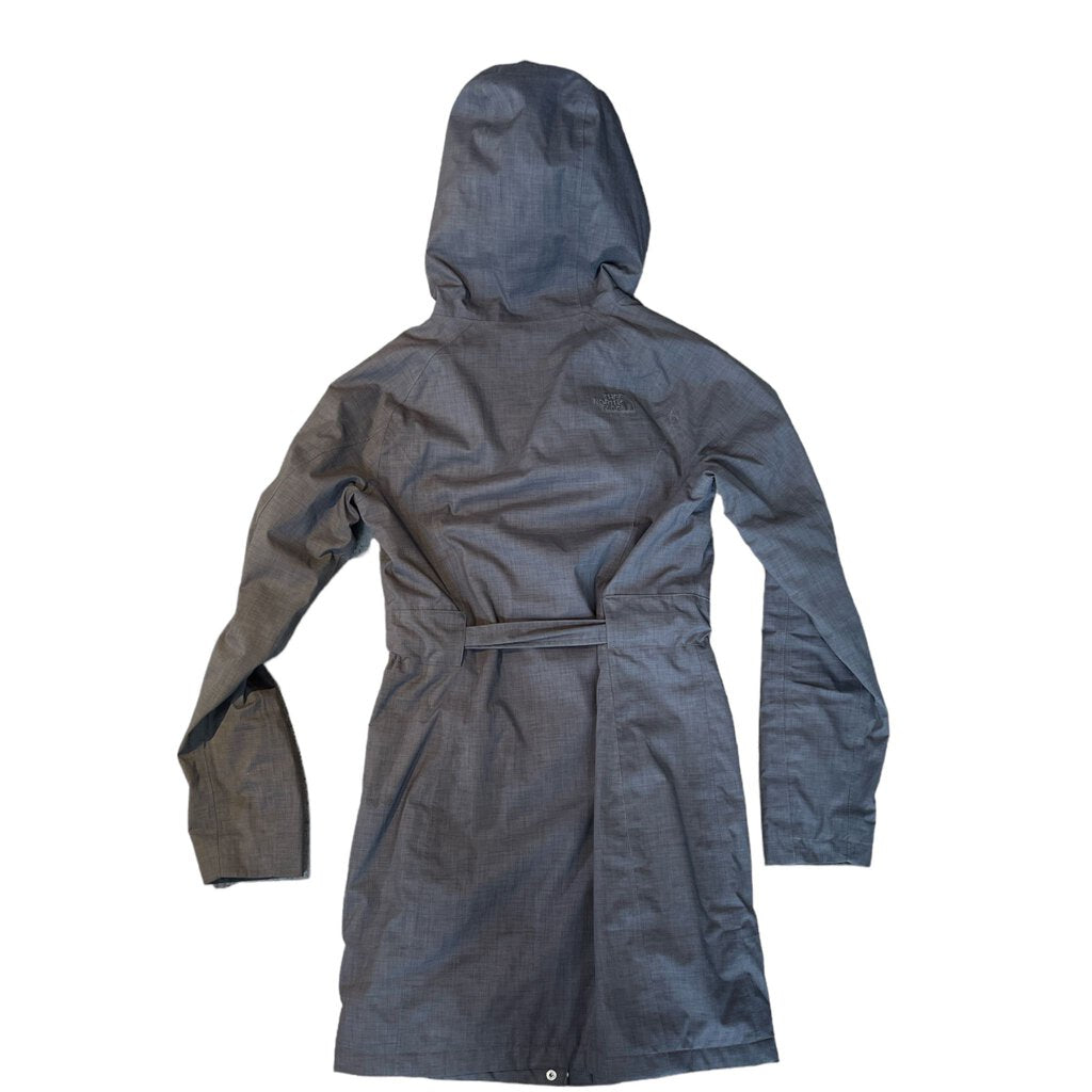 The North Face W Long Insulated Rain Jacket w/ Hood XS Gry