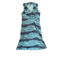 Ibex W Made In USA Merino Wool Sleeveless Dress S teal/blu