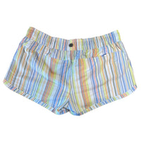 Prana W Striped Active Shorts S whi/multi