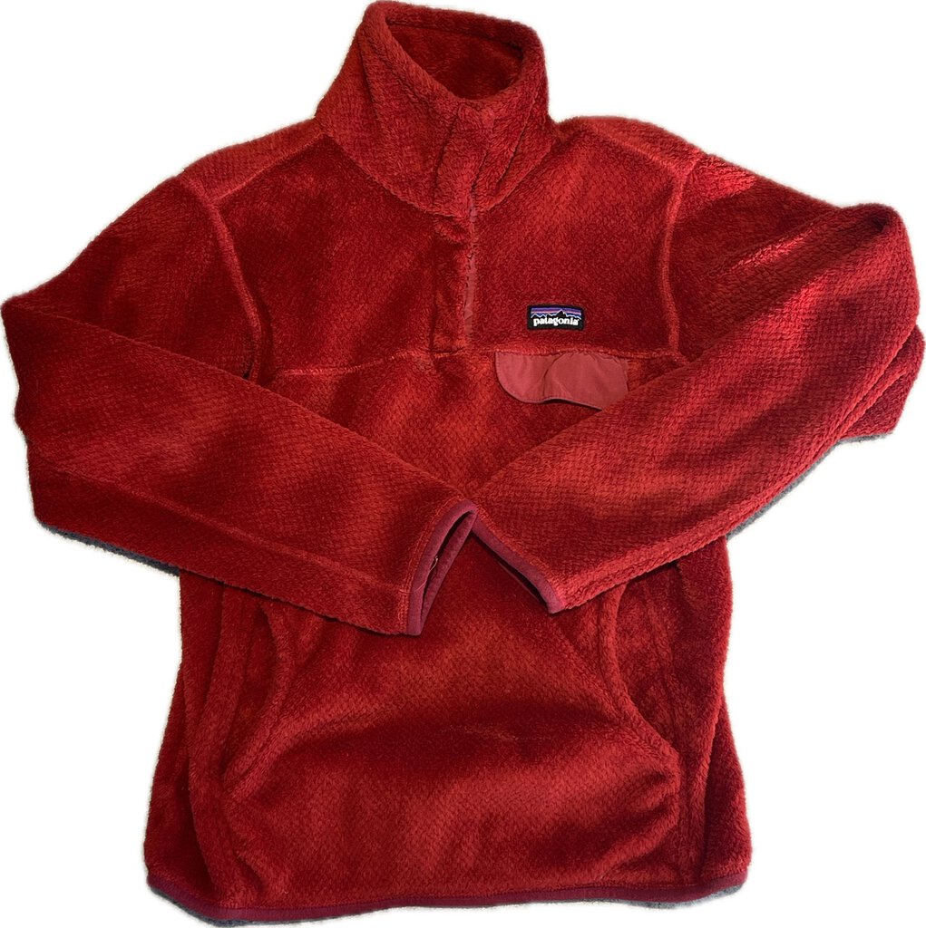 Patagonia W 'Snap T' 1/4 Snap Fleece Jacket XS red