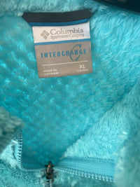 Columbia W Fuzzy Fleece Jacket - XL Lt.Blu